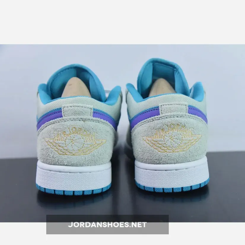 Air Jordan 1 Low Aquatone/Concord-Light Bone , Blue And Grey Jordan Lows DX4334-300