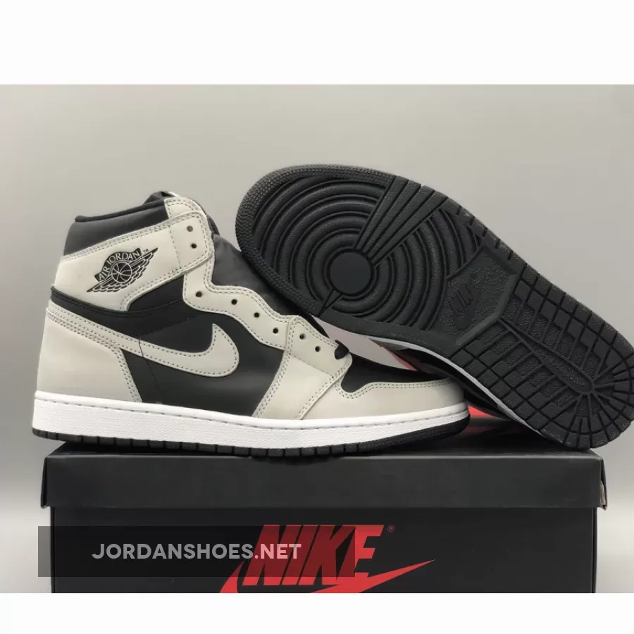Air Jordan 1 High OG 'Shadow 2.0' Black/Light Smoke Grey-White | shadow grey 1s