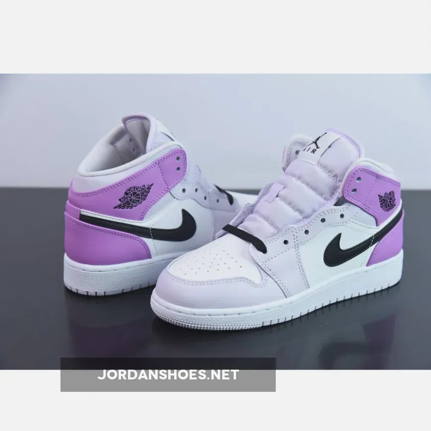 Air Jordan 1 Mid Barely Grape/White/Rush Fuchsia DQ8423-501 Air Jordan 1 Mid Barely Grape/White/Rush Fuchsia DQ8423-501