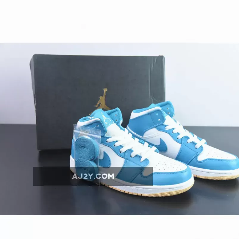 Air Jordan 1 Mid Aquatone/Celestial Gold-White DQ8426-400