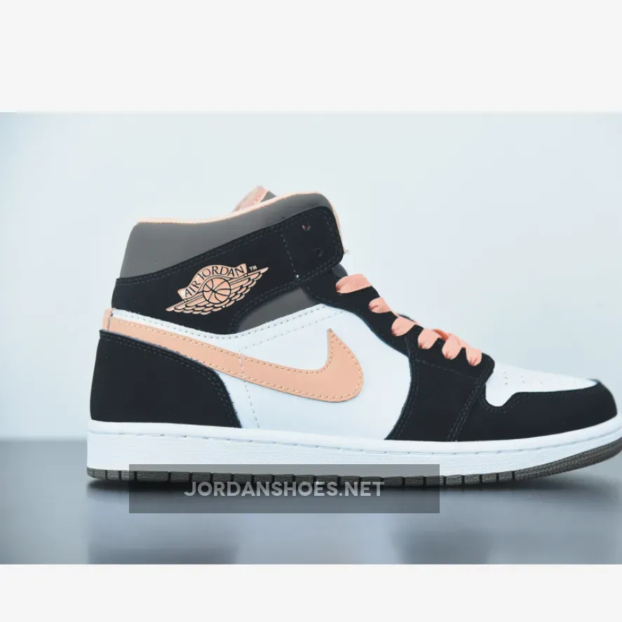 Jordan 1 Mid Black Mocha Peach | mocha mid DH0210-100 Jordan 1 Mid Black Mocha Peach | mocha mid DH0210-100