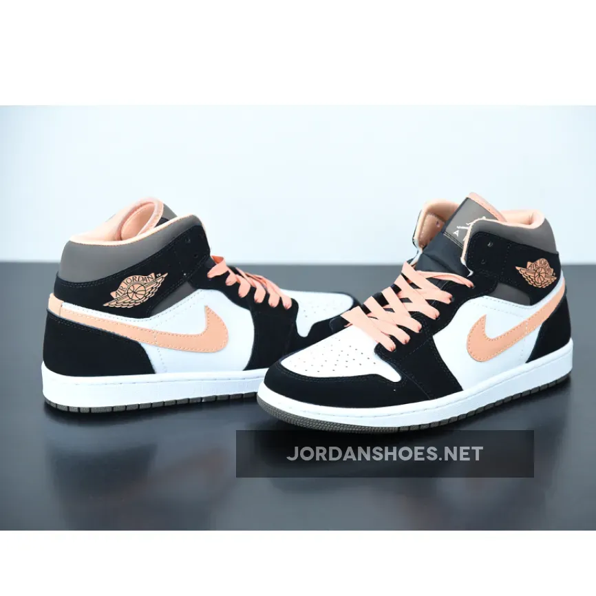 Jordan 1 Mid Black Mocha Peach | mocha mid DH0210-100 Jordan 1 Mid Black Mocha Peach | mocha mid DH0210-100