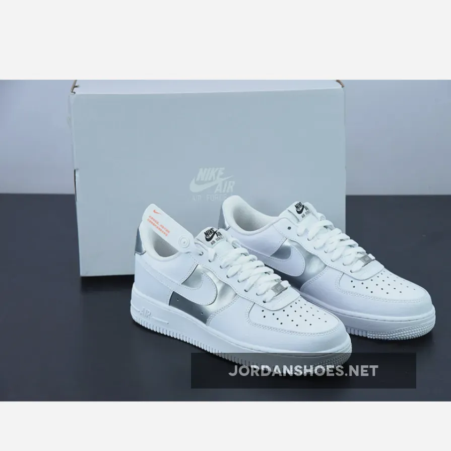 Nike Air Force 1 Low White/Metallic Silver #Metallic Silver Air Force 1 DD8959-104