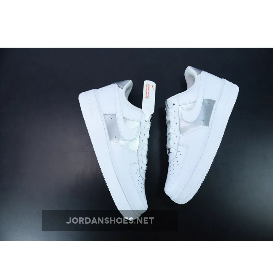 Nike Air Force 1 Low White/Metallic Silver #Metallic Silver Air Force 1 DD8959-104