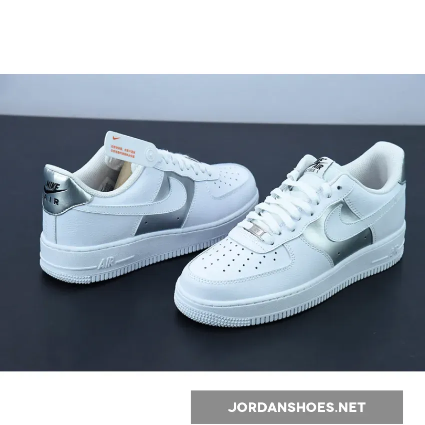 Nike Air Force 1 Low White/Metallic Silver #Metallic Silver Air Force 1 DD8959-104