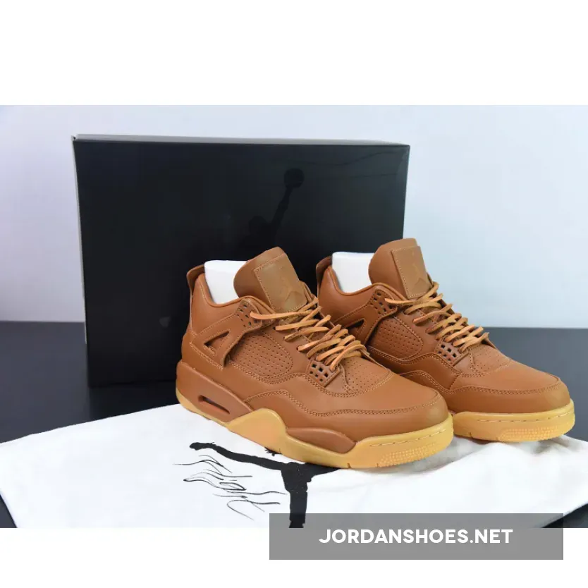 Air Jordan 4 Retro Premium Ginger/Gum Yellow / Jordan Wheat 4 819139-205