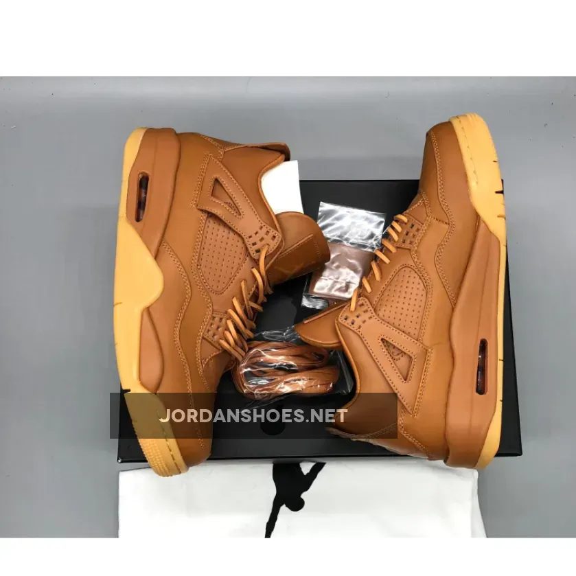 Air Jordan 4 Retro Premium Ginger/Gum Yellow / Jordan Wheat 4 819139-205