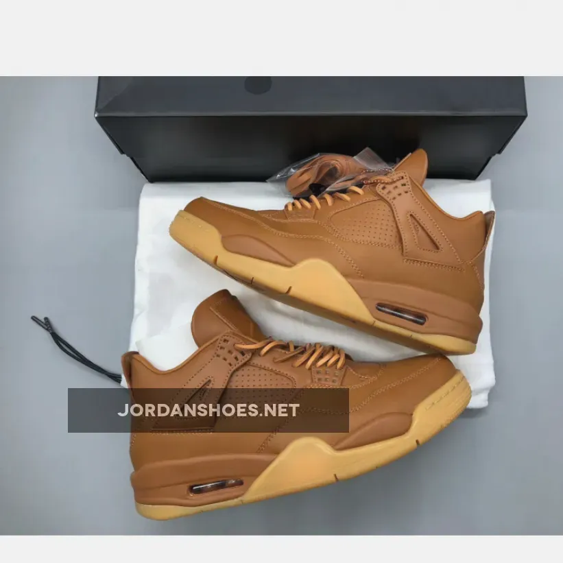 Air Jordan 4 Retro Premium Ginger/Gum Yellow / Jordan Wheat 4 819139-205