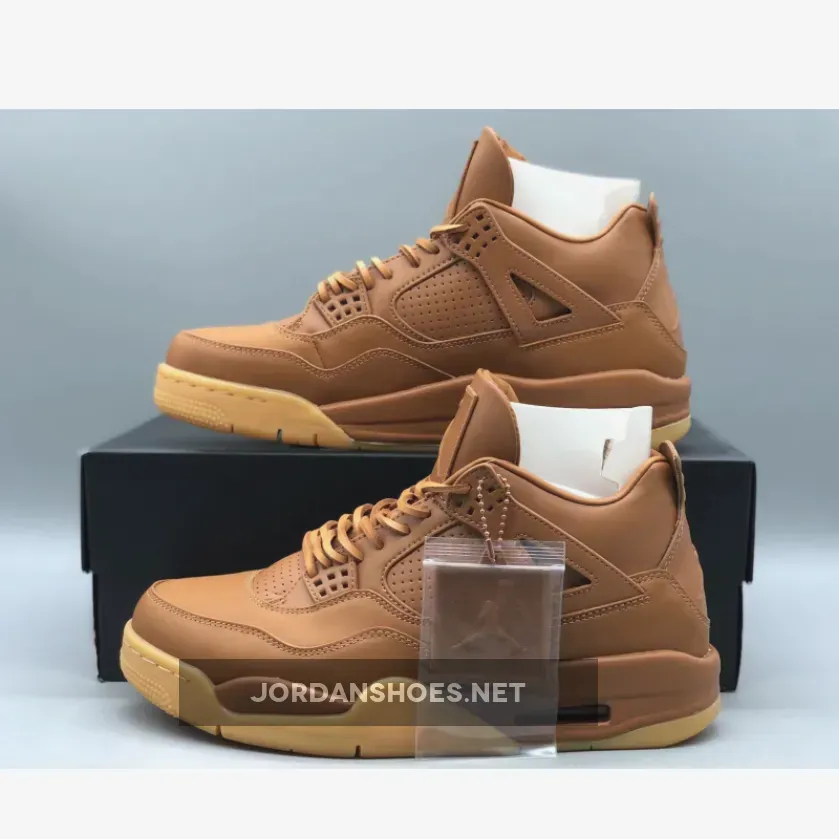Air Jordan 4 Retro Premium Ginger/Gum Yellow / Jordan Wheat 4 819139-205
