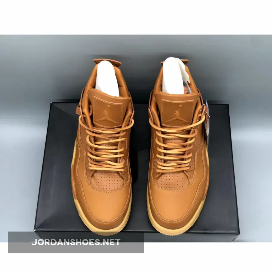 Air Jordan 4 Retro Premium Ginger/Gum Yellow / Jordan Wheat 4 819139-205