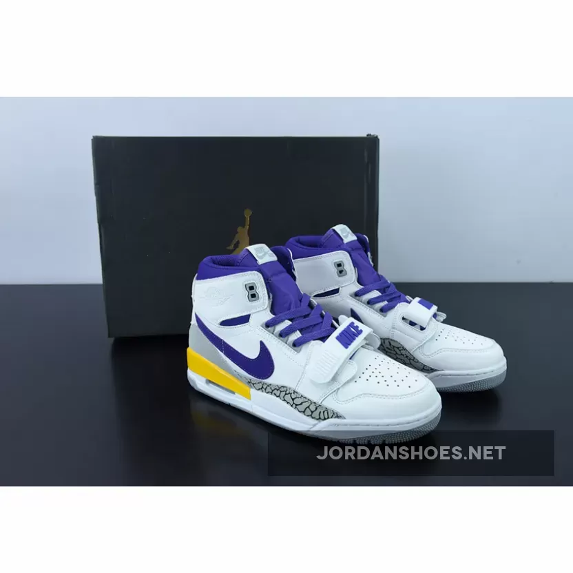 Jordan Legacy 312 'Lakers' White/Field Purple-Amarillo #Jordan Legacy 312 Lakers AV3922-157