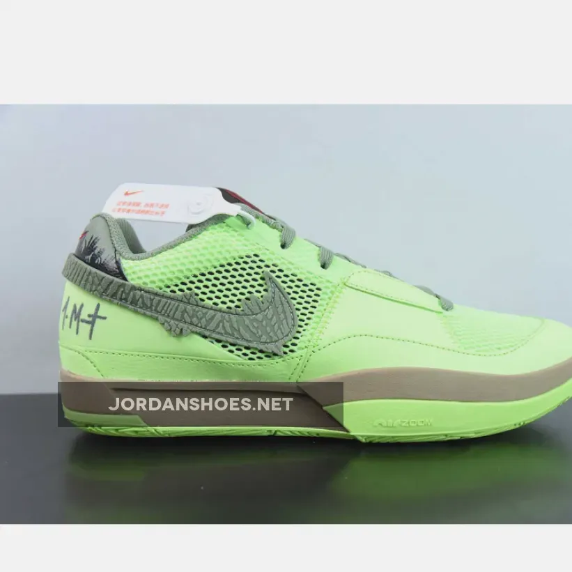 Nike Ja 1 "Zombie Halloween" Lime Blast/Oil Green-Black Nike Ja 1 "Zombie Halloween" Lime Blast/Oil Green-Black