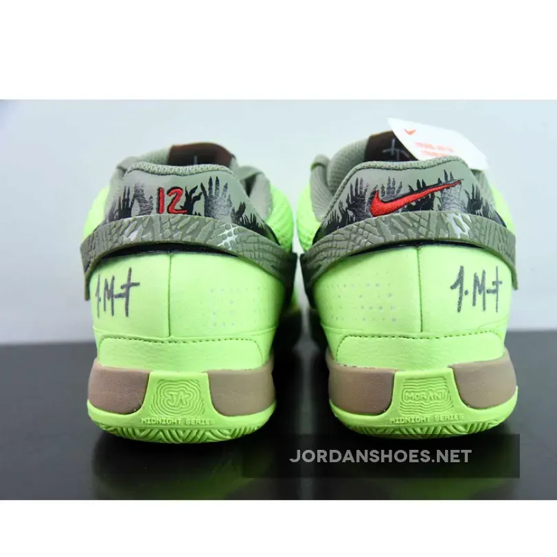 Nike Ja 1 "Zombie Halloween" Lime Blast/Oil Green-Black Nike Ja 1 "Zombie Halloween" Lime Blast/Oil Green-Black