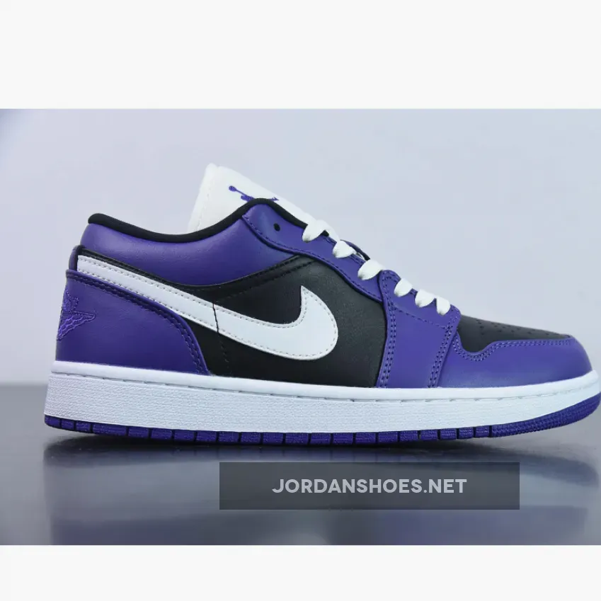 Air Jordan 1 Retro Low 'Court Purple' , Jordan 1 Purple Lows 553558-501