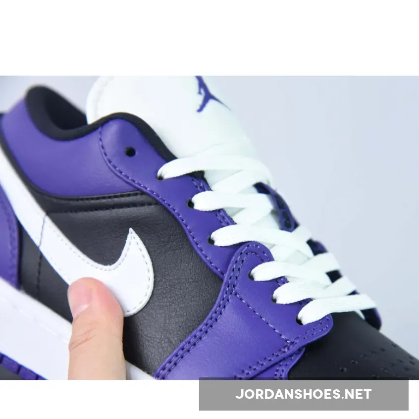 Air Jordan 1 Retro Low 'Court Purple' , Jordan 1 Purple Lows 553558-501