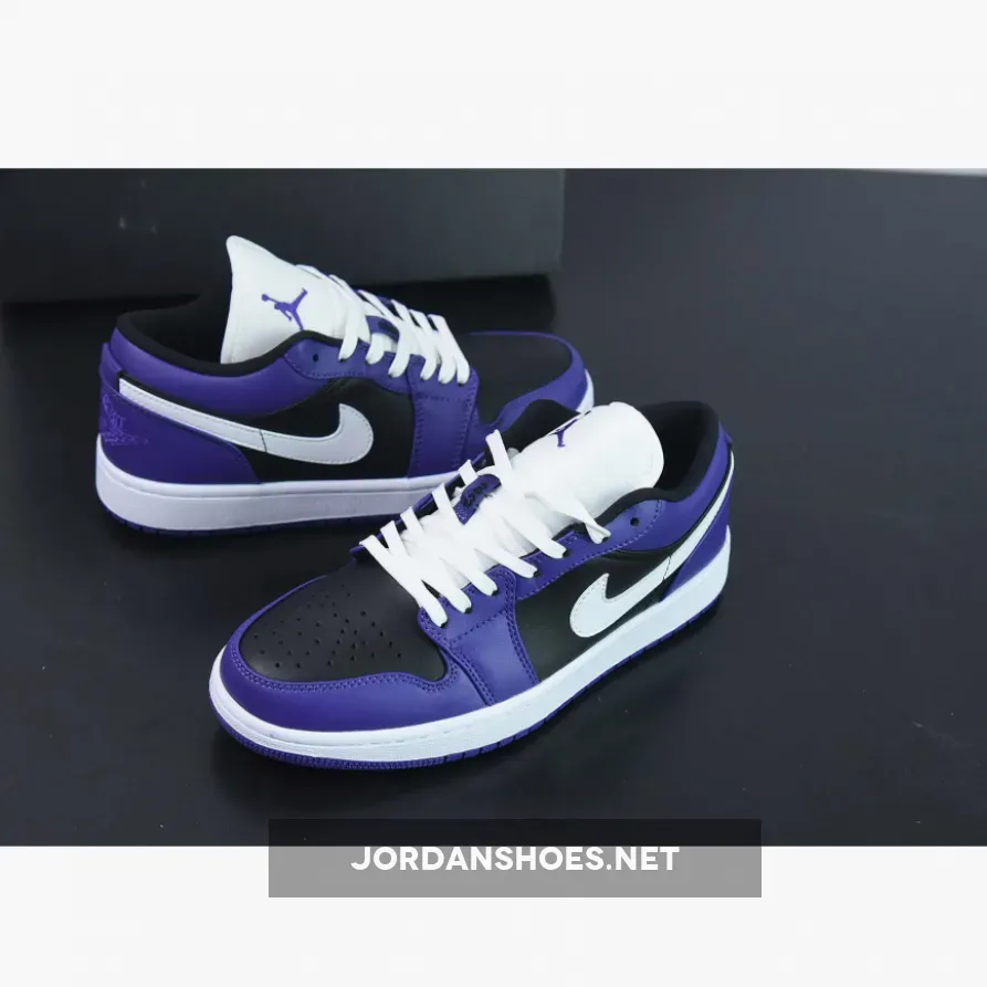 Air Jordan 1 Retro Low 'Court Purple' , Jordan 1 Purple Lows 553558-501