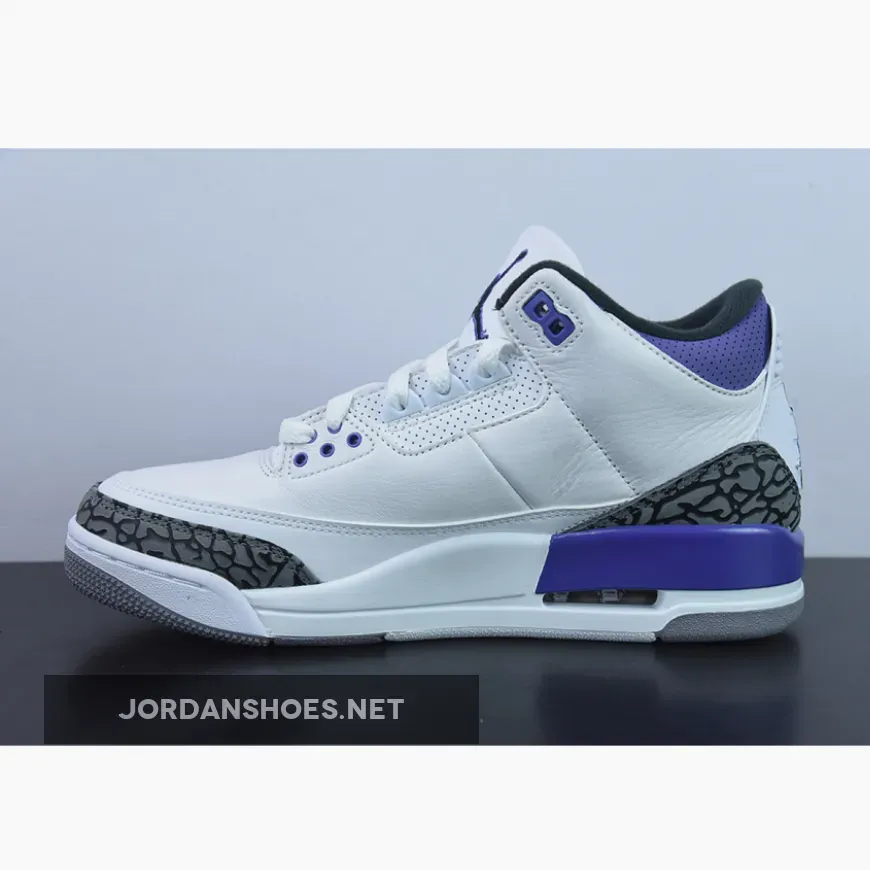 Air Jordan 3 Dark Iris White/Black-Dark Iris-Cement Grey Aj 3 Dark Iris CT8532-105