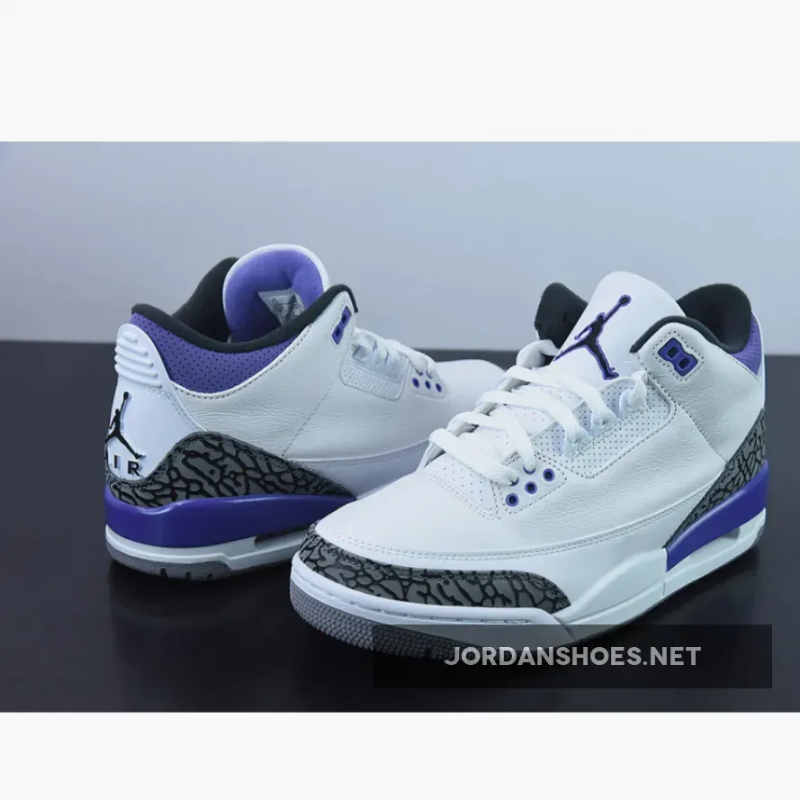 Air Jordan 3 Dark Iris White/Black-Dark Iris-Cement Grey Aj 3 Dark Iris CT8532-105