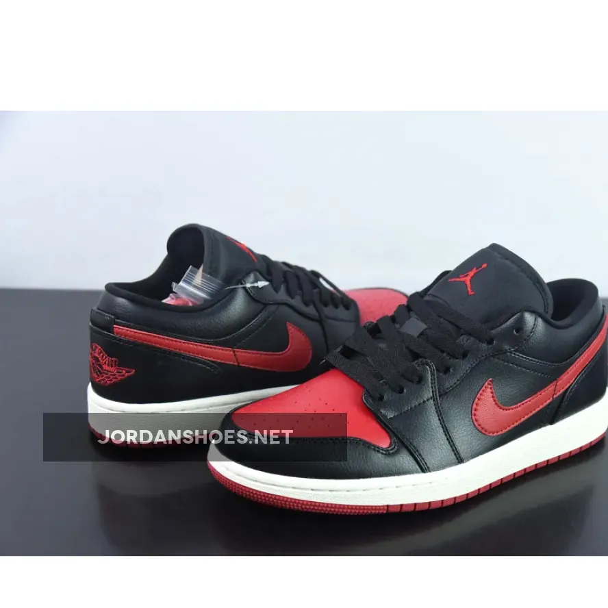 New Arrival Air Jordan 1 Low Bred Sail #Air Force 1 Bred Low DC0774-061