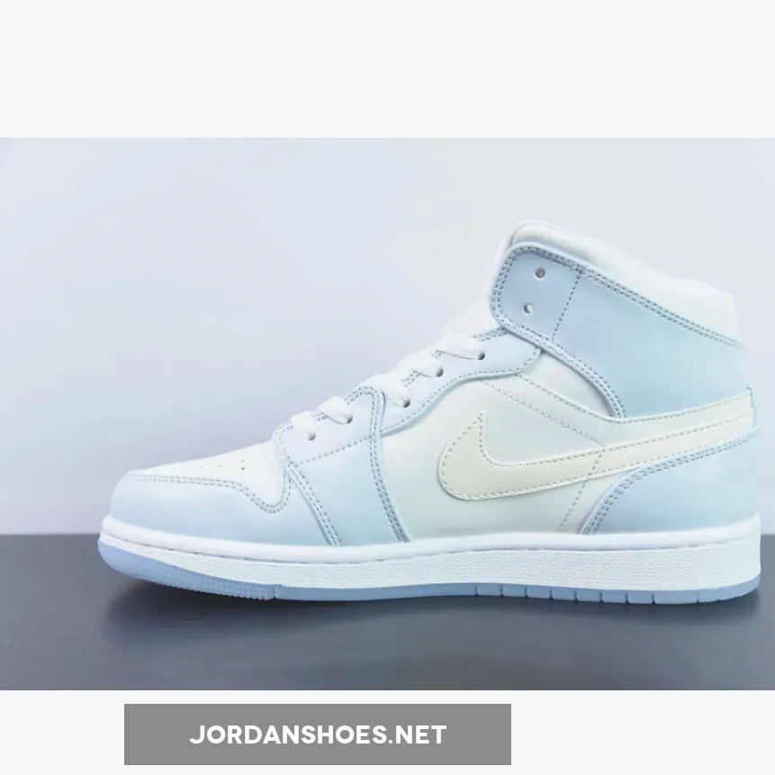 Air Jordan 1 Mid GS Glitter Swoosh Blue FQ9117-400 Air Jordan 1 Mid GS Glitter Swoosh Blue FQ9117-400
