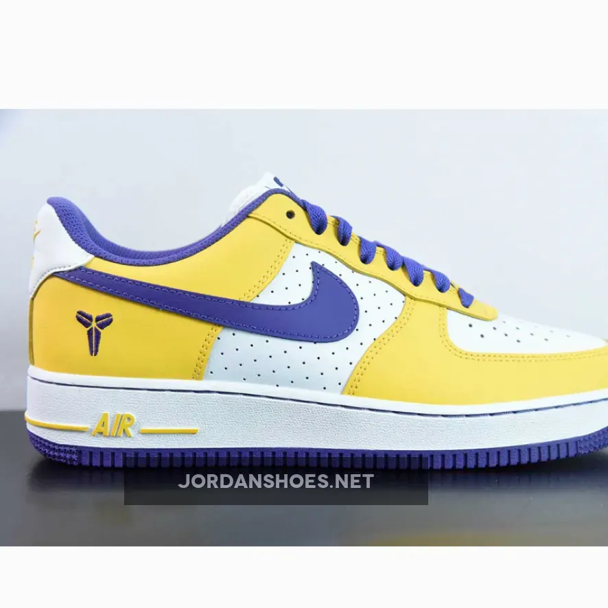 Kobe Bryant X Nike Air Force 1 Low White/Varsity Maize/Purple | KOBE FORCE Kobe Bryant X Nike Air Force 1 Low White/Varsity Maize/Purple | KOBE FORCE