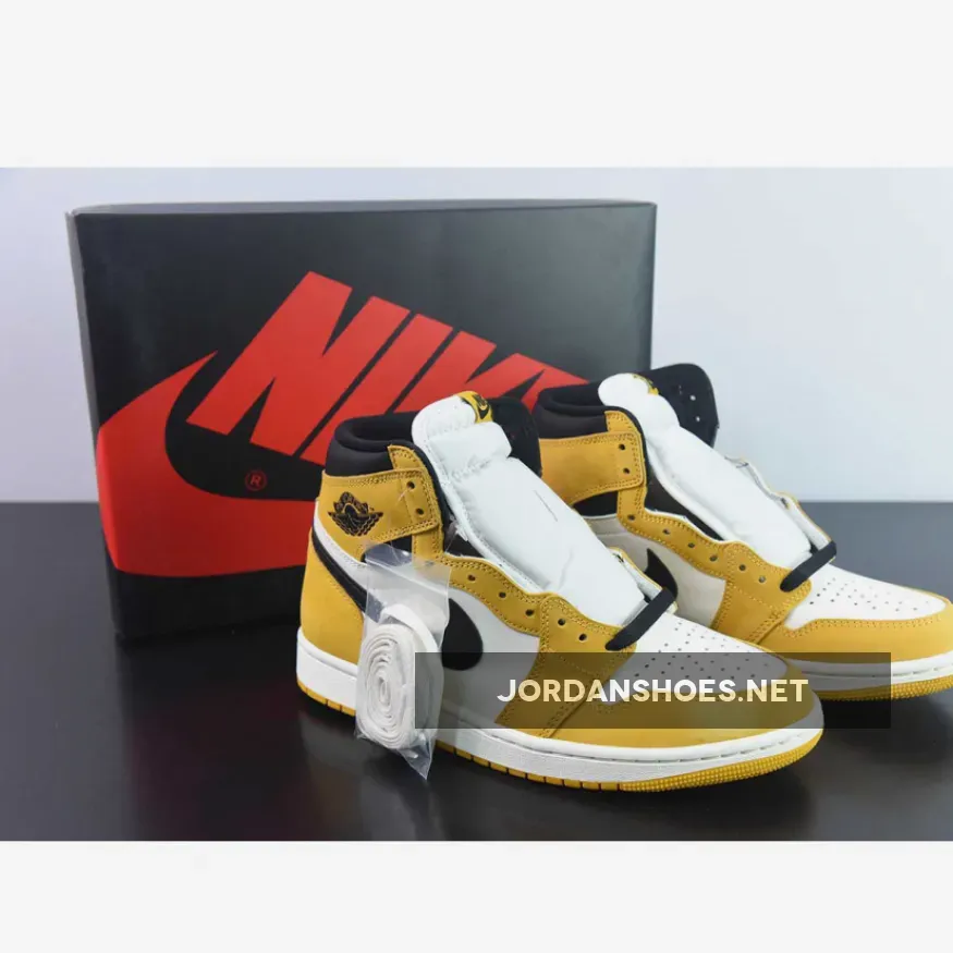Air Jordan 1 High OG Yellow Ochre/Black-Sail | jordan 1 ochre
