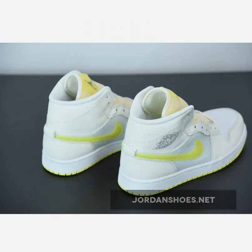 Air Jordan 1 Mid SE Sail/Light Voltage Yellow-White Air Jordan 1 Mid SE Sail/Light Voltage Yellow-White