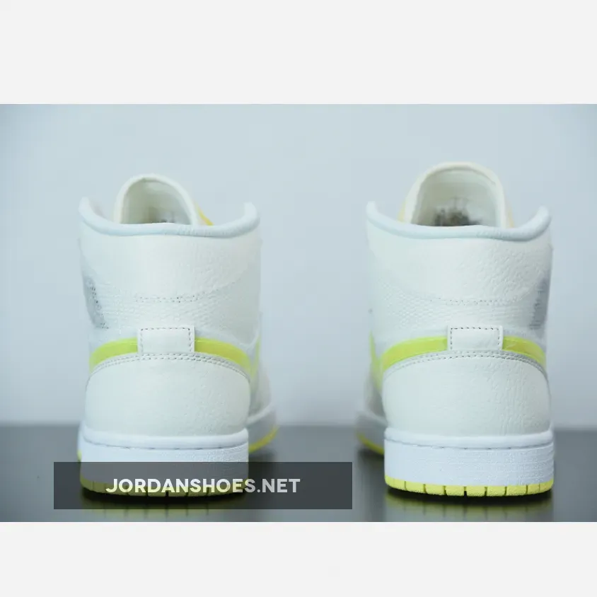 Air Jordan 1 Mid SE Sail/Light Voltage Yellow-White Air Jordan 1 Mid SE Sail/Light Voltage Yellow-White