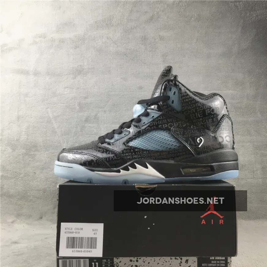 Air Jordan 5 Retro Doernbecher Black/White-Black 633068-010