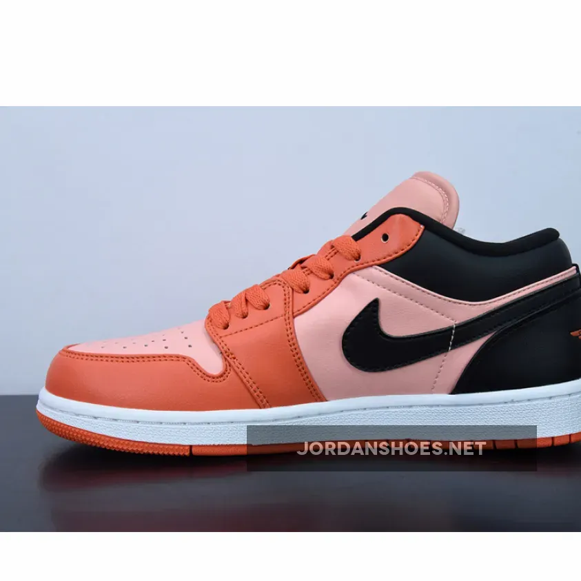 Wmns Air Jordan 1 Low Se 'rush Orange Black' / Air Jordan 1 Low Orange Black