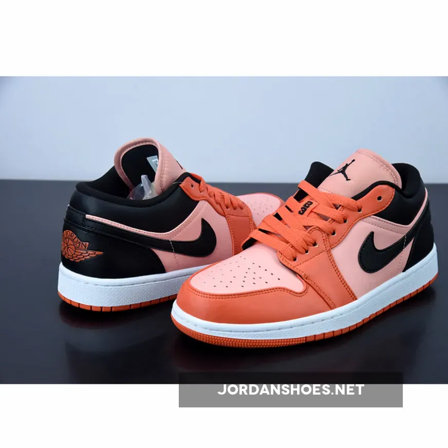 Wmns Air Jordan 1 Low Se 'rush Orange Black' / Air Jordan 1 Low Orange Black