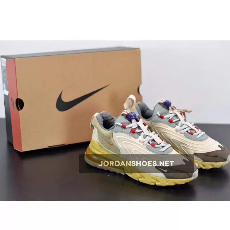 Travis Scott x Nike Air Max 270 React Light Cream/Starfish-Dark Hazel