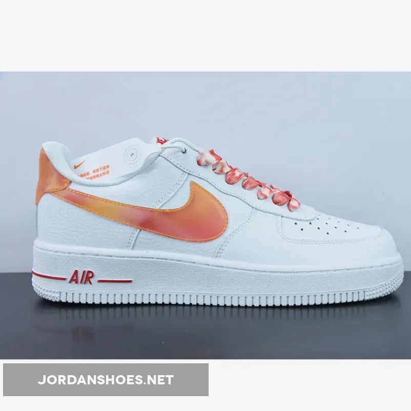 Nike Air Force 1 Low Jumbo Lenticular Swooshes, Air Force Orange Swoosh DV3505-100