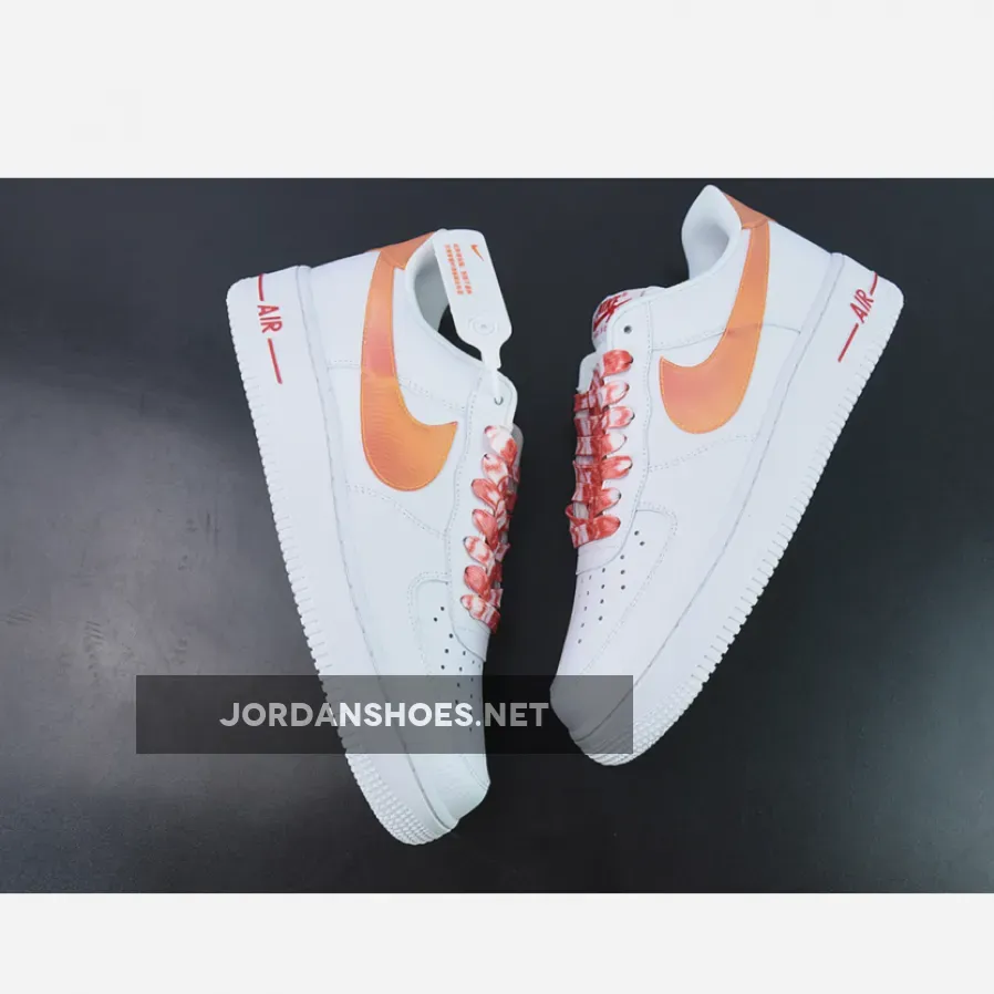 Nike Air Force 1 Low Jumbo Lenticular Swooshes, Air Force Orange Swoosh DV3505-100