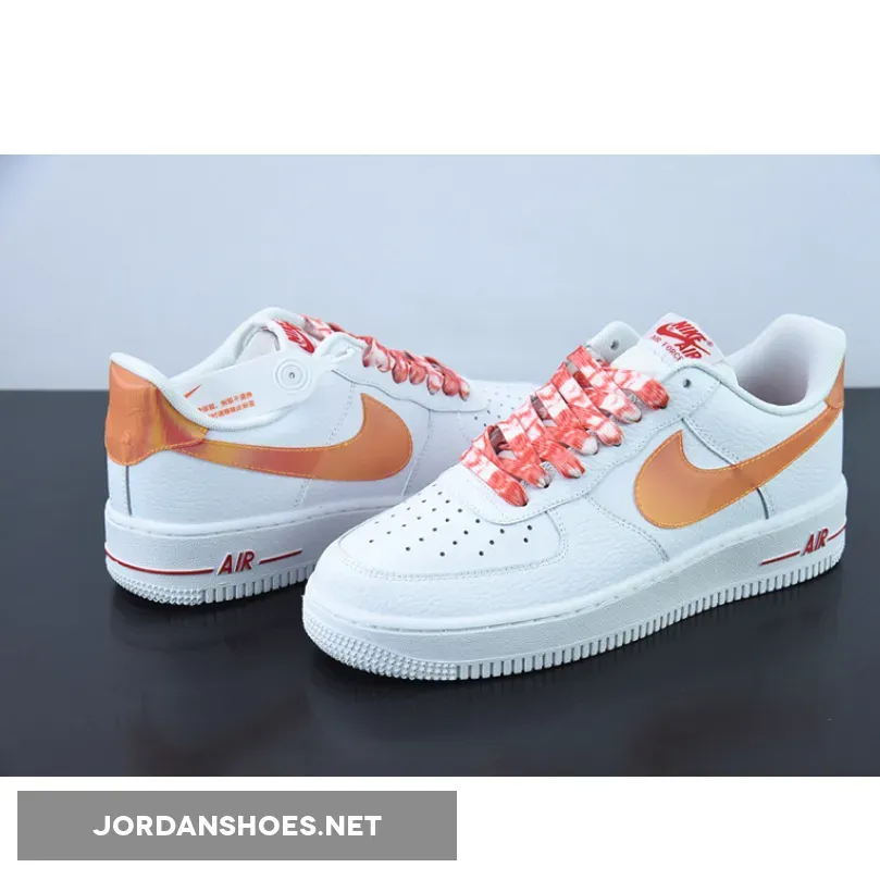 Nike Air Force 1 Low Jumbo Lenticular Swooshes, Air Force Orange Swoosh DV3505-100