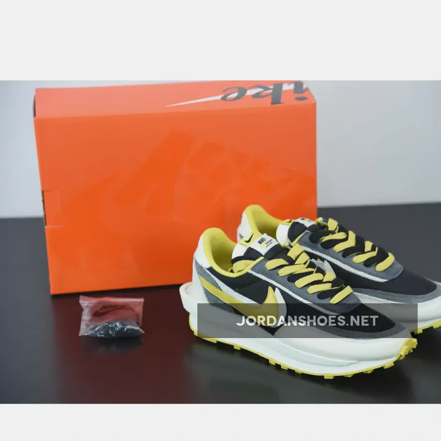 sacai x Undercover x Nike LDWaffle Black/Sail-Dark Grey-Bright Citron
