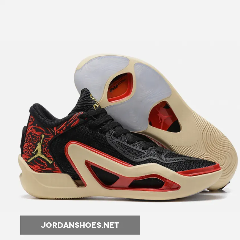 Jordan Tatum 1 "Zoo" Black/Metallic Gold-Red-Beach / Air Tatum 1 DX5572-001