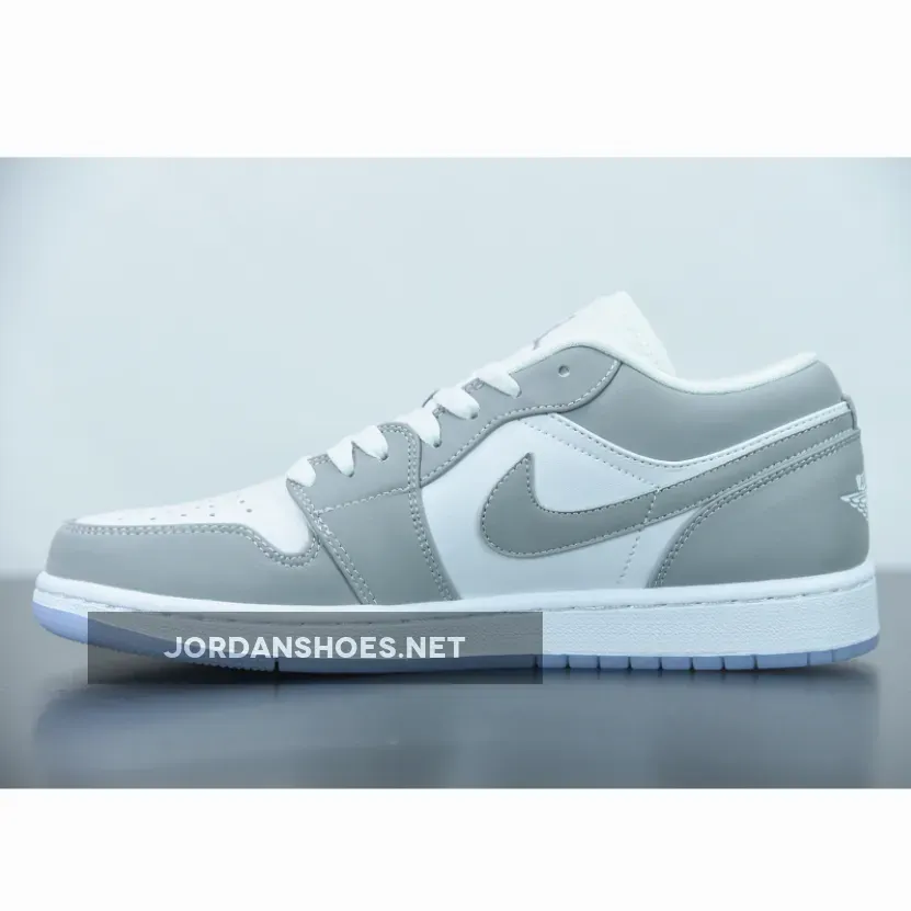 Air Jordan 1 Low Wolf Grey With Icy Soles Jordan 1 High Outfit Womens