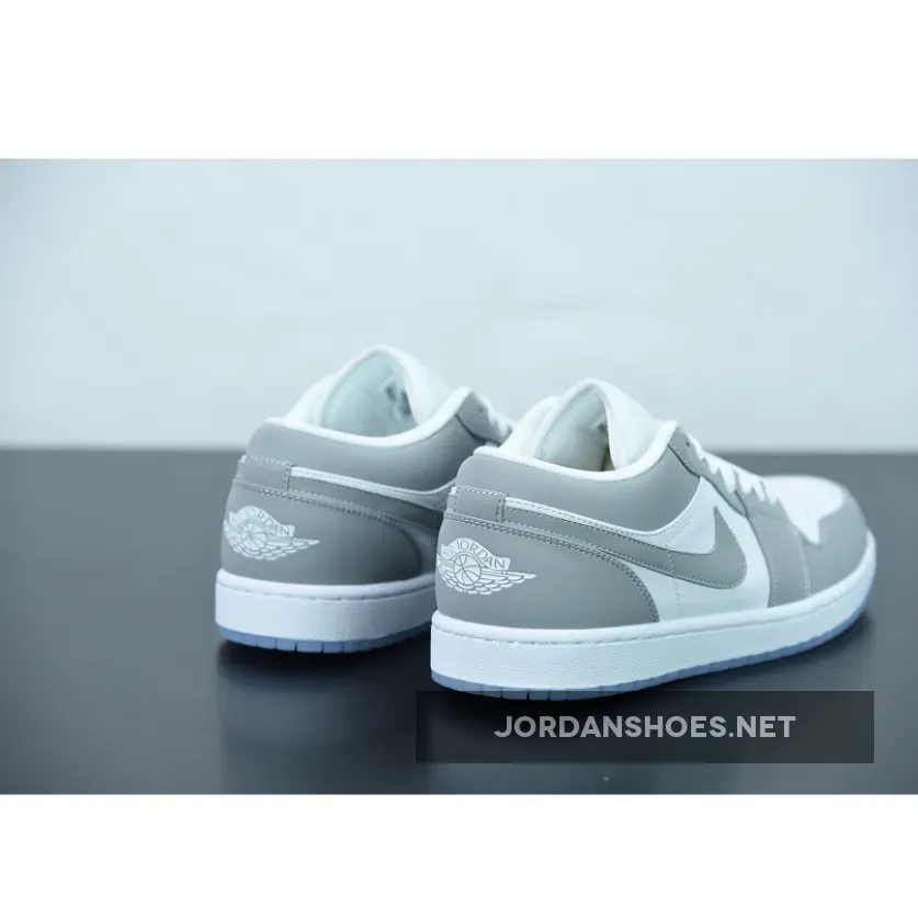 Air Jordan 1 Low Wolf Grey With Icy Soles Jordan 1 High Outfit Womens