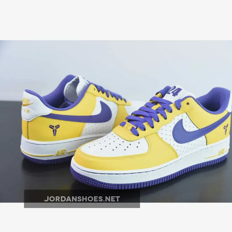 Kobe Bryant X Nike Air Force 1 Low White/Varsity Maize/Purple | KOBE FORCE Kobe Bryant X Nike Air Force 1 Low White/Varsity Maize/Purple | KOBE FORCE