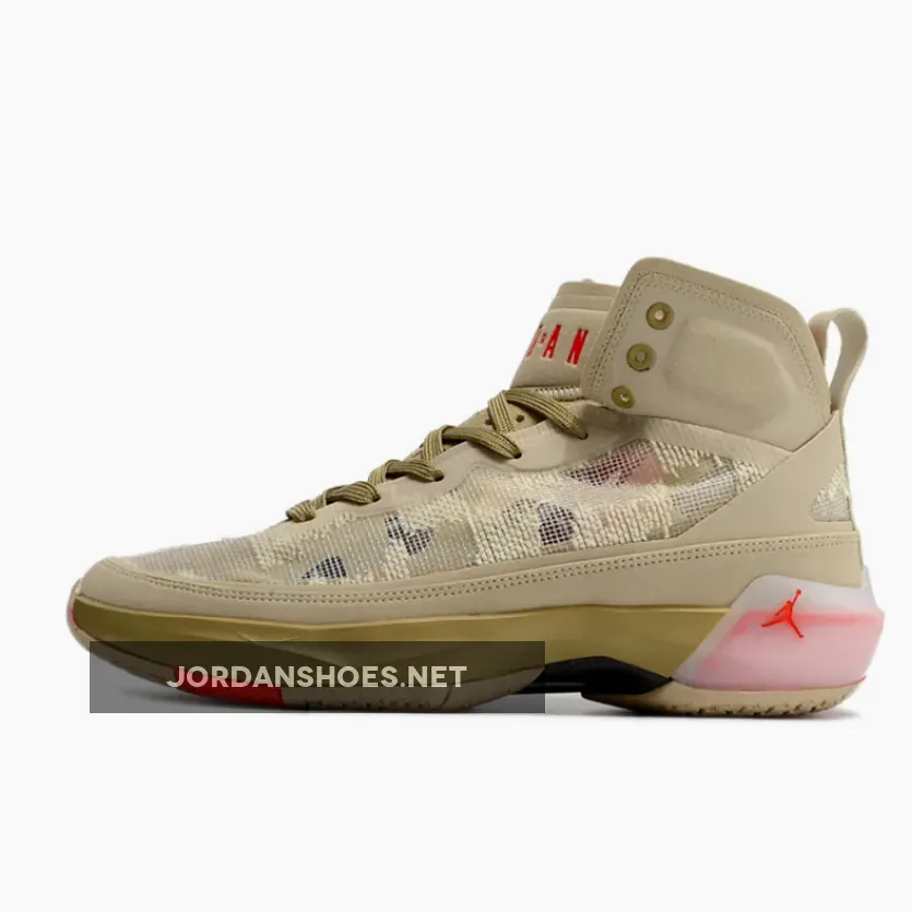 Air Jordan 37 PRM Rattan/Limestone/Black/Siren Red FD6721-200