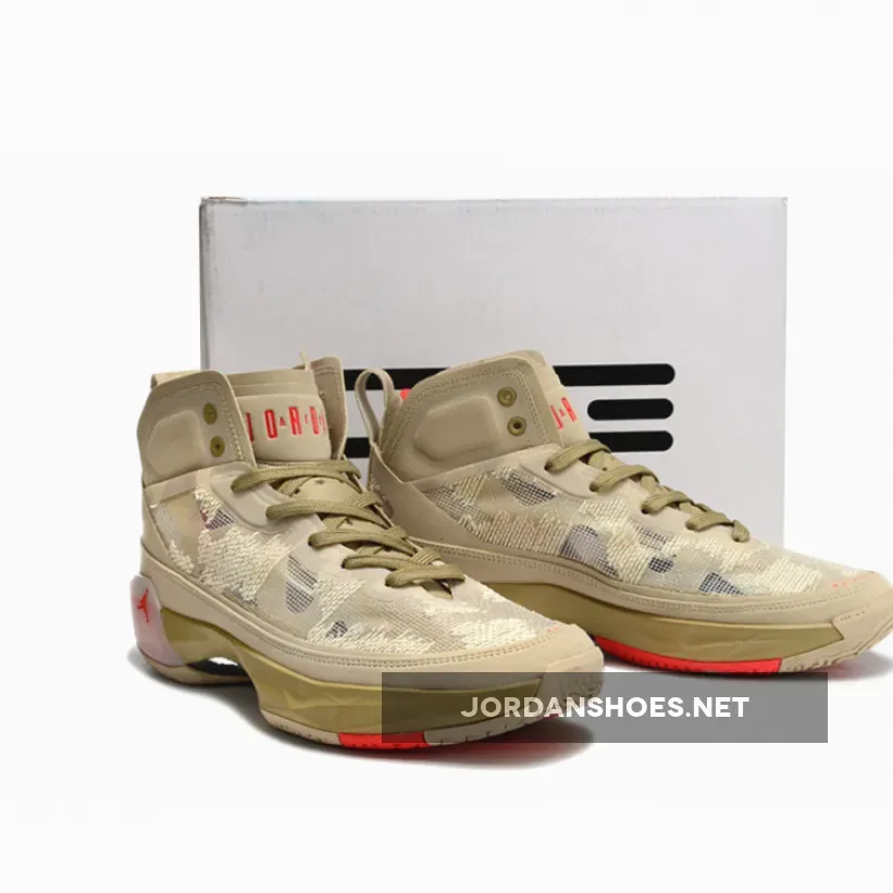 Air Jordan 37 PRM Rattan/Limestone/Black/Siren Red FD6721-200