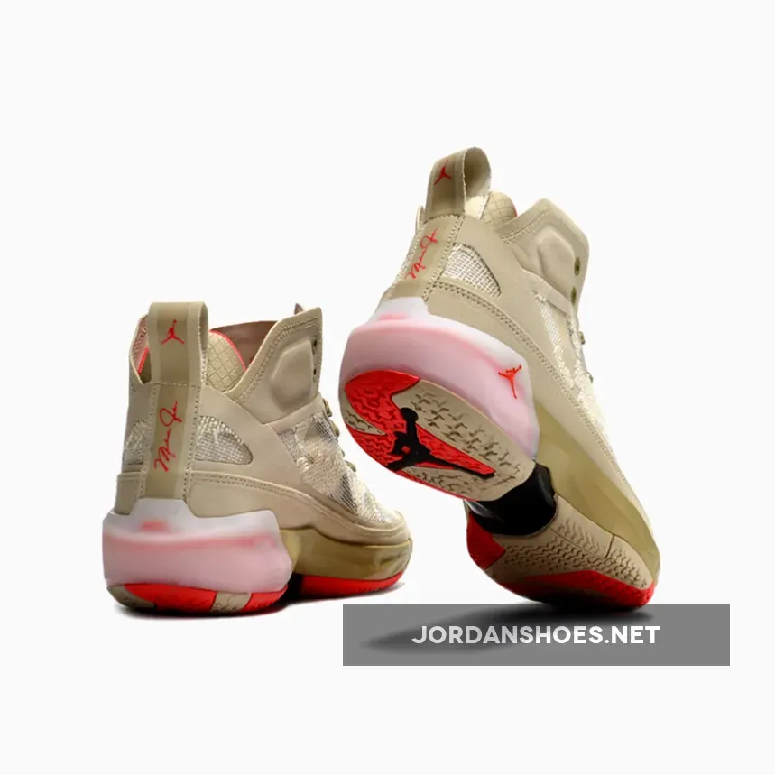 Air Jordan 37 PRM Rattan/Limestone/Black/Siren Red FD6721-200