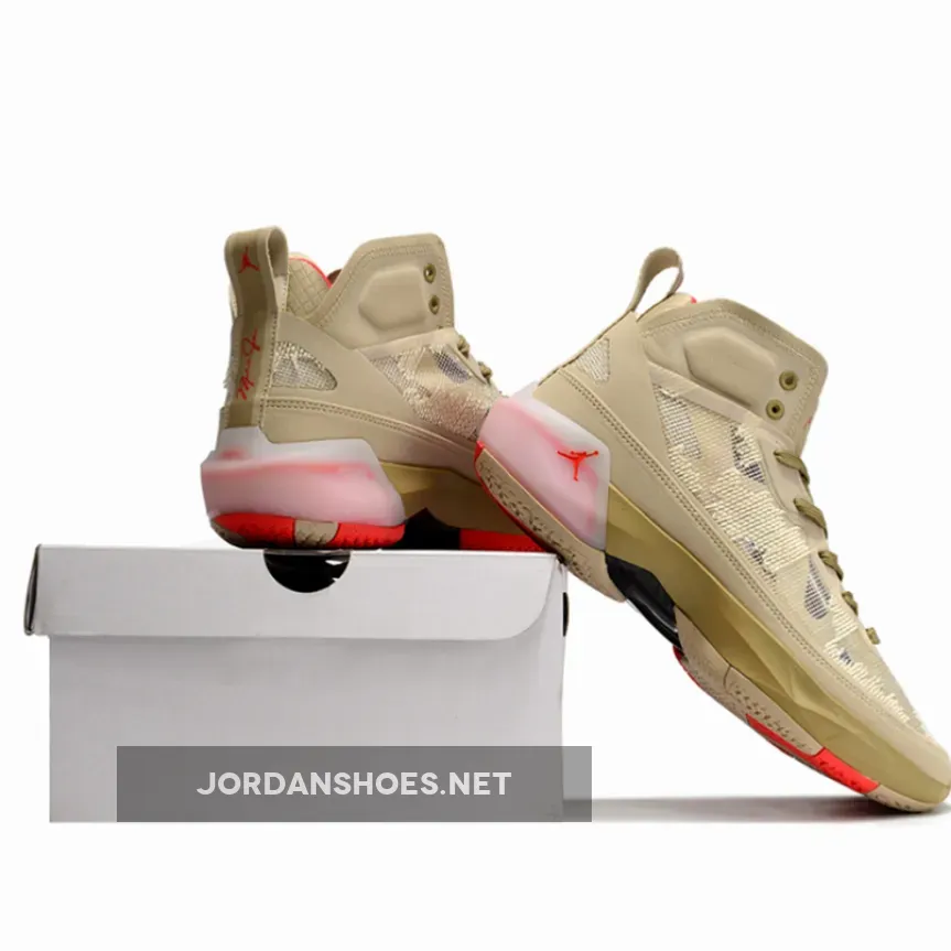 Air Jordan 37 PRM Rattan/Limestone/Black/Siren Red FD6721-200