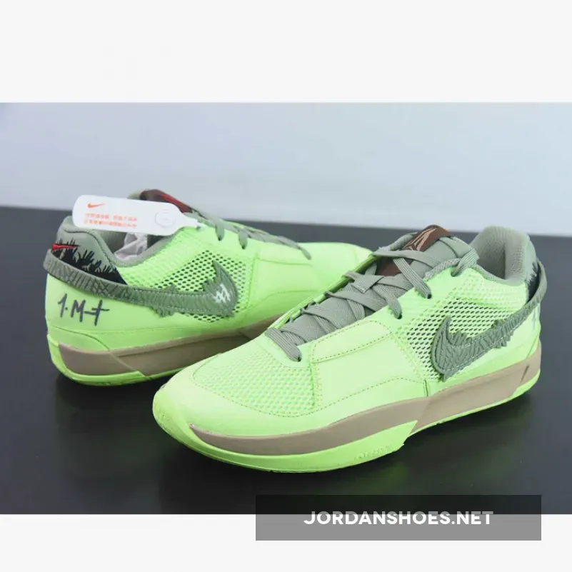 Nike Ja 1 "Zombie Halloween" Lime Blast/Oil Green-Black Nike Ja 1 "Zombie Halloween" Lime Blast/Oil Green-Black