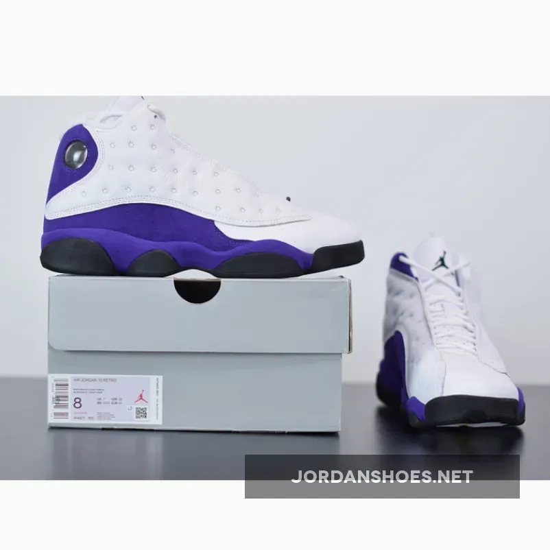 Air Jordan 13 ‘Lakers’ White/Black-Court Purple-University Gold | laker 13 Air Jordan 13 ‘Lakers’ White/Black-Court Purple-University Gold | laker 13