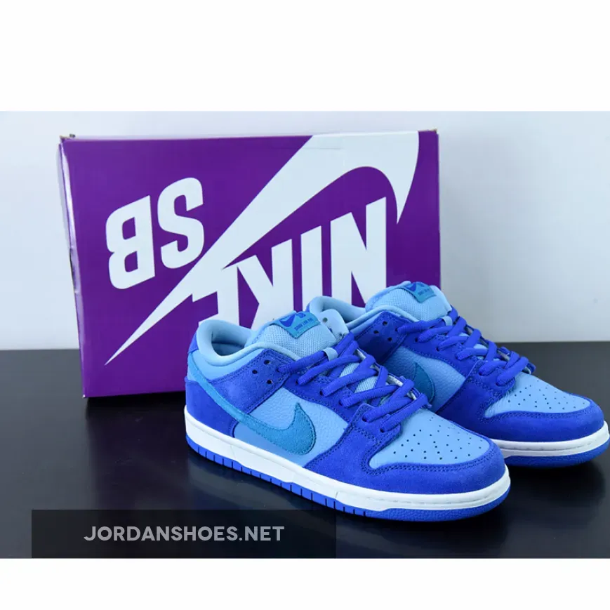 Nike SB Dunk Low 'Blue Raspberry' Racer Blue/Laser Blue, Nike Candy Cane DM0807-400