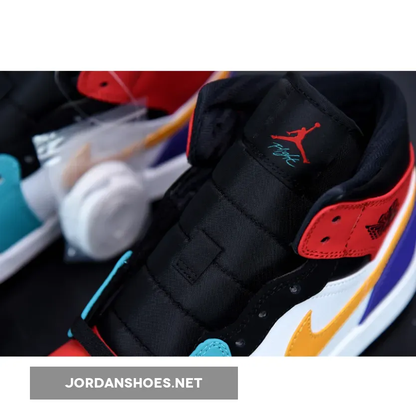 Air Jordan 1 Mid ‘Multi-Color’ / Aj1 Multicolor 554724-125