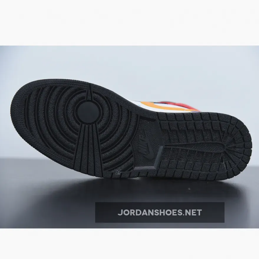 Air Jordan 1 Mid ‘Multi-Color’ / Aj1 Multicolor 554724-125