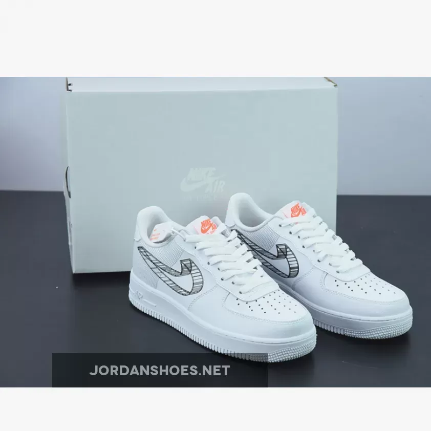 Nike Air Force 1 Low 3D Swoosh White #Air Force 1 3d DR0149-100